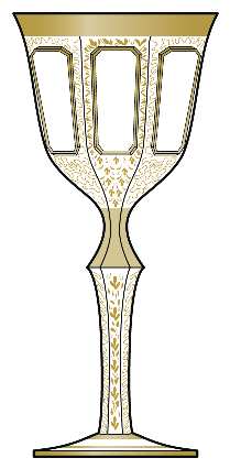 Gold Panel by Kusak Cut Glass Works