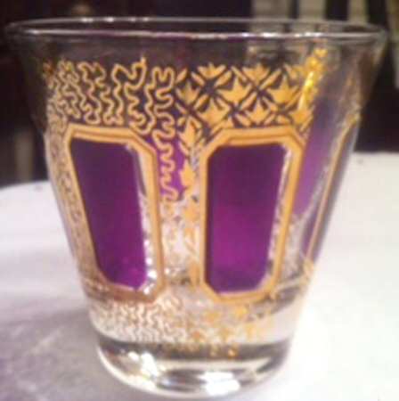 Gold Panel Amethyst Old Fashioned