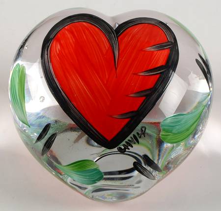 Hearts Heart Paperweight