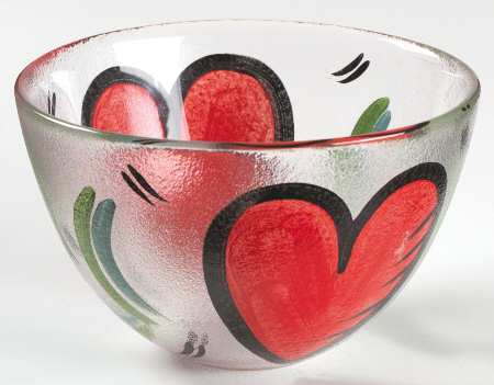 Hearts 5" Round Bowl
