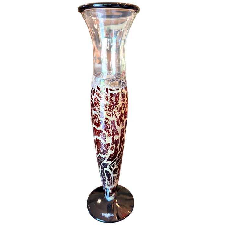 Safari Black White 12" Flower Vase