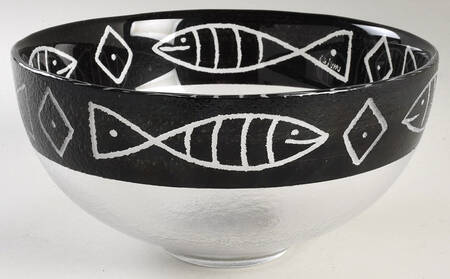 Kaboka Black 8" Round Bowl