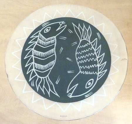 Kaboka Black 15" Round Platter