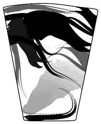Mine Black 8 Oz Flat Tumbler