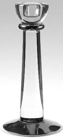 Athena Platinum 9" Single Light Candlestick