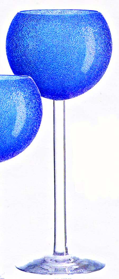 High Lights Blue Clear Candleholder-Votive