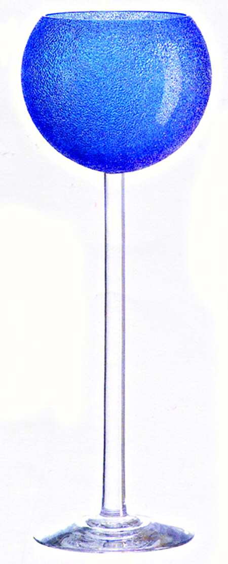 High Lights Blue Clear Candleholder-Votive