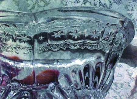 Banded Star Clear Small Fruit Dessert Bowl