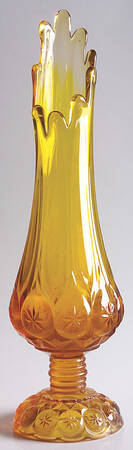 Moon and Stars Amber 13" Swung Bud Vase