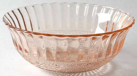 Trellis Pink 6" Round Bowl