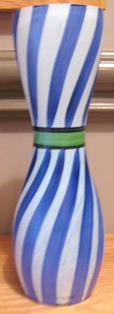 Ribbon Blue White by Kosta-Boda