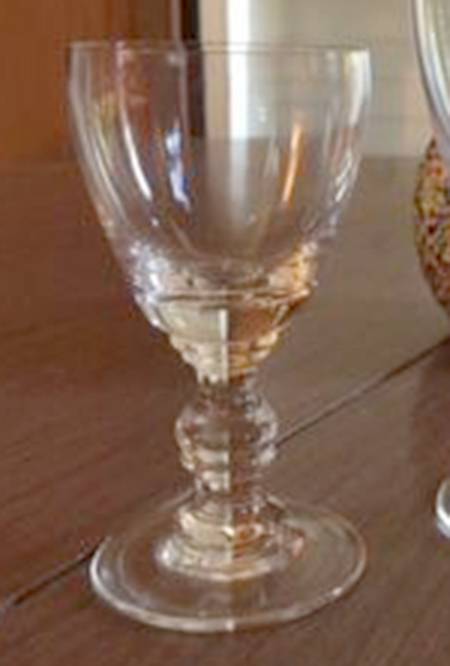 Early American Clear Wine Glass