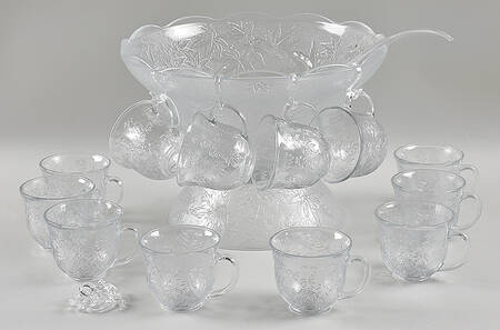 KI45 (15 Pc) Punch Set (Bowl,Stand,Ladle & 12 Cups)