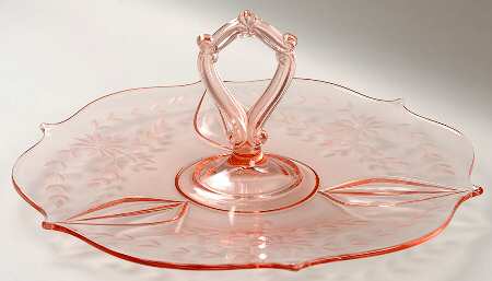 Jubilee Pink Center Handle Tray