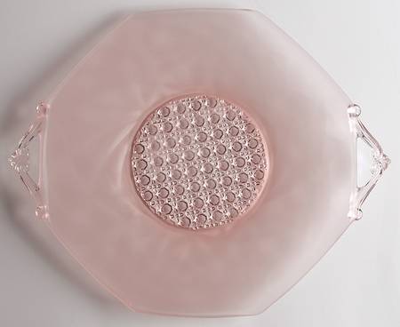Sunshine-Pink (Frosted) 12" Handled Tray