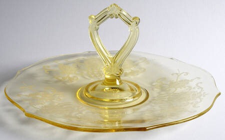 Patrick Yellow Center Handle Tray