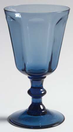 Antique Dark Blue Wine Glass