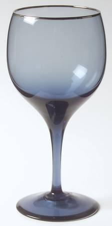 Blue Shadow (Platinum Trim) Wine Glass by Lenox