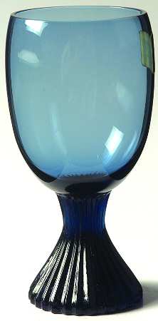 Bluebell (Blue) Wine Glass