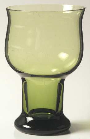 Clarion Green Water Goblet by Lenox