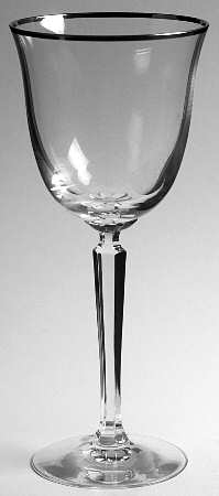 Classic Federal Platinum Water Goblet