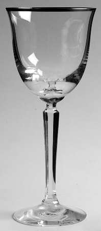 Classic Federal Platinum Wine Glass