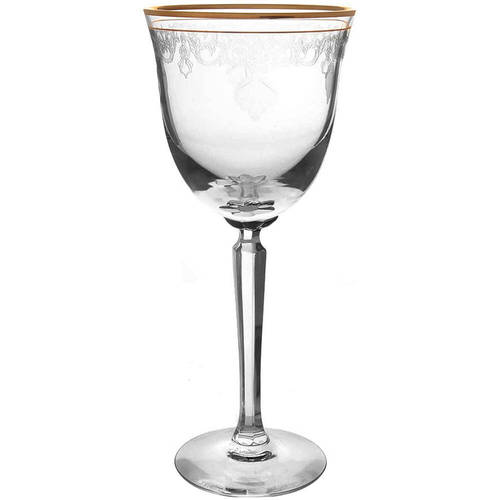 Classic Shell (Gold Trim) Wine Glass