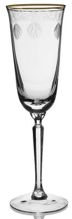 Classic Shell (Gold Trim) Millennium Fluted Champage