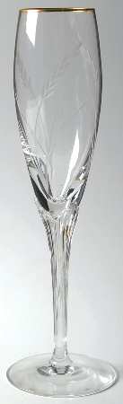 Eve (Gold Trim) Fluted Champagne