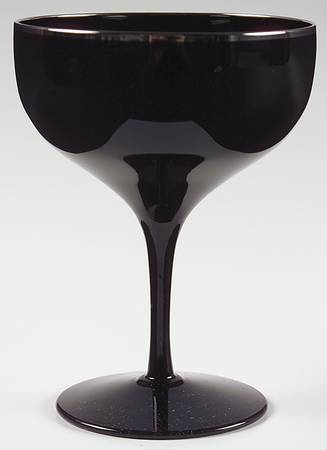 Evening Shadow Black (Platinum Trim) Champagne/Tall Sherbet