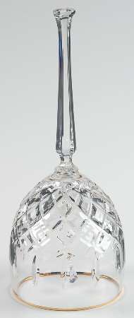 Grandview Gold Bell Made From Wine Glass