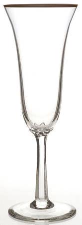 Hayworth (Gold Trim) Fluted Champagne