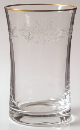 Holiday (Older, Gold Trim) Highball Glass