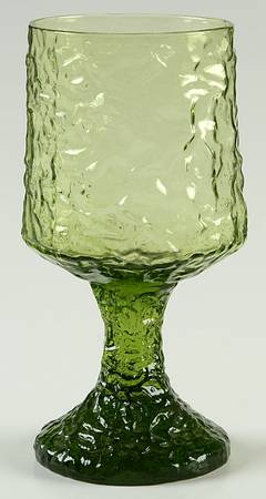 Impromptu Green Wine Glass