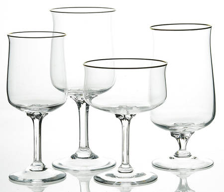 Intrigue (Gold Trim) 4 Piece Place Setting