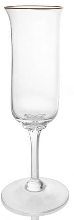 Intrigue (Gold Trim) Fluted Champagne
