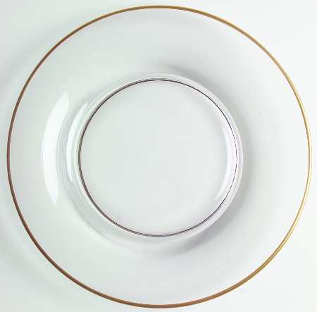 Tuxedo Clear (Gold Band) 7" Salad Plate