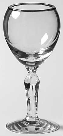 Madison (Platinum Trim) Cordial Glass
