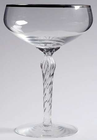 Madison (Platinum Trim) Champagne/Tall Sherbet