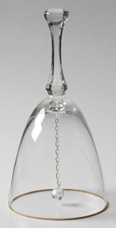 Mansfield (Gold Trim) Bell Made From Goblet