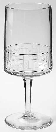 Modern Profile (Platinum Trim) Water Goblet by Lenox