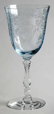 Navarre Blue Wine Glass by Lenox