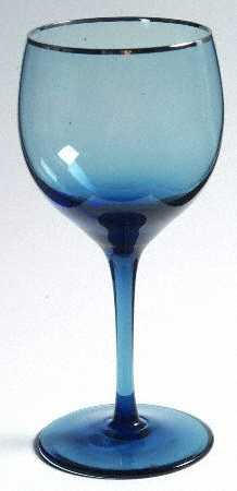 Silver Shadow Blue Gray (Platinum) Water Goblet