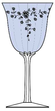 Sky Blossoms Blue Bowl