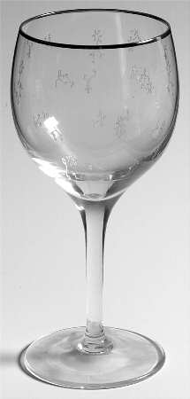 Springdale (Platinum Trim) Water Goblet