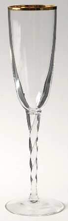 Stature Gold Fluted Champagne