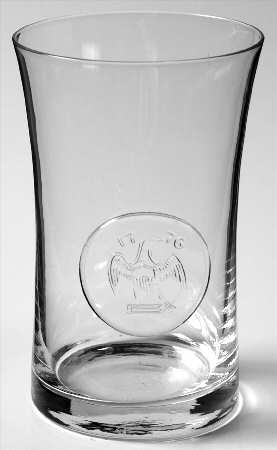 Turkey Eagle (Clear Eagle Coin) Highball Glass