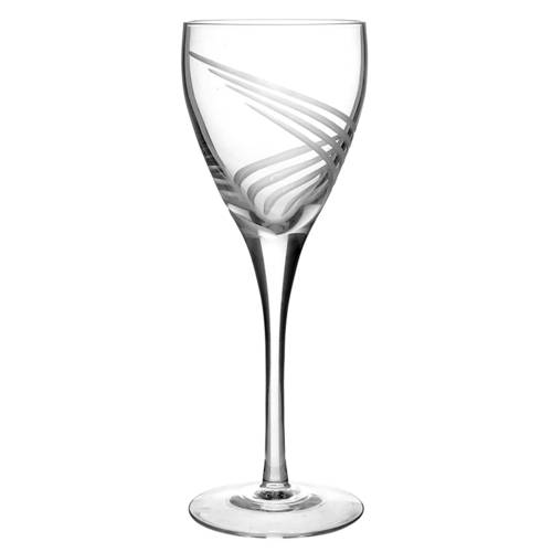 Windswept Clear Wine Glass