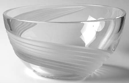 Windswept Clear 9" Round Bowl by Lenox