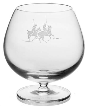 Polo Scene (No Safety Lip) Brandy Glass